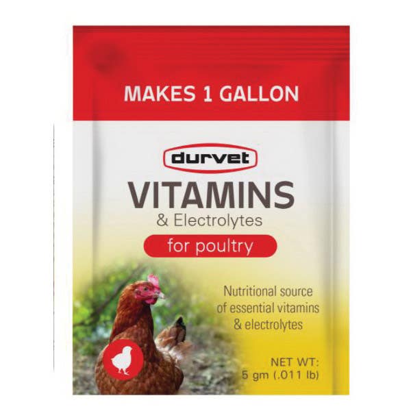 Durvet Electrolyte & Vitamin Supplement, 5 g Packets