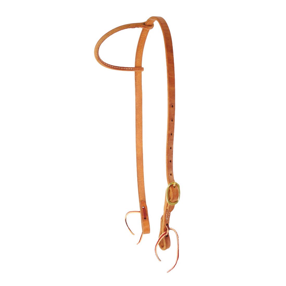 Oxbow Tack Slip Ear Headstall, Leather, Russet