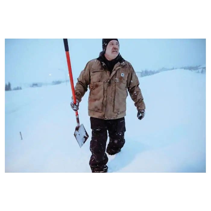 Carhartt Insulated Coat, 3XL, Black, Hidden Snap Collar, Snap, Zipper Closure, Regular