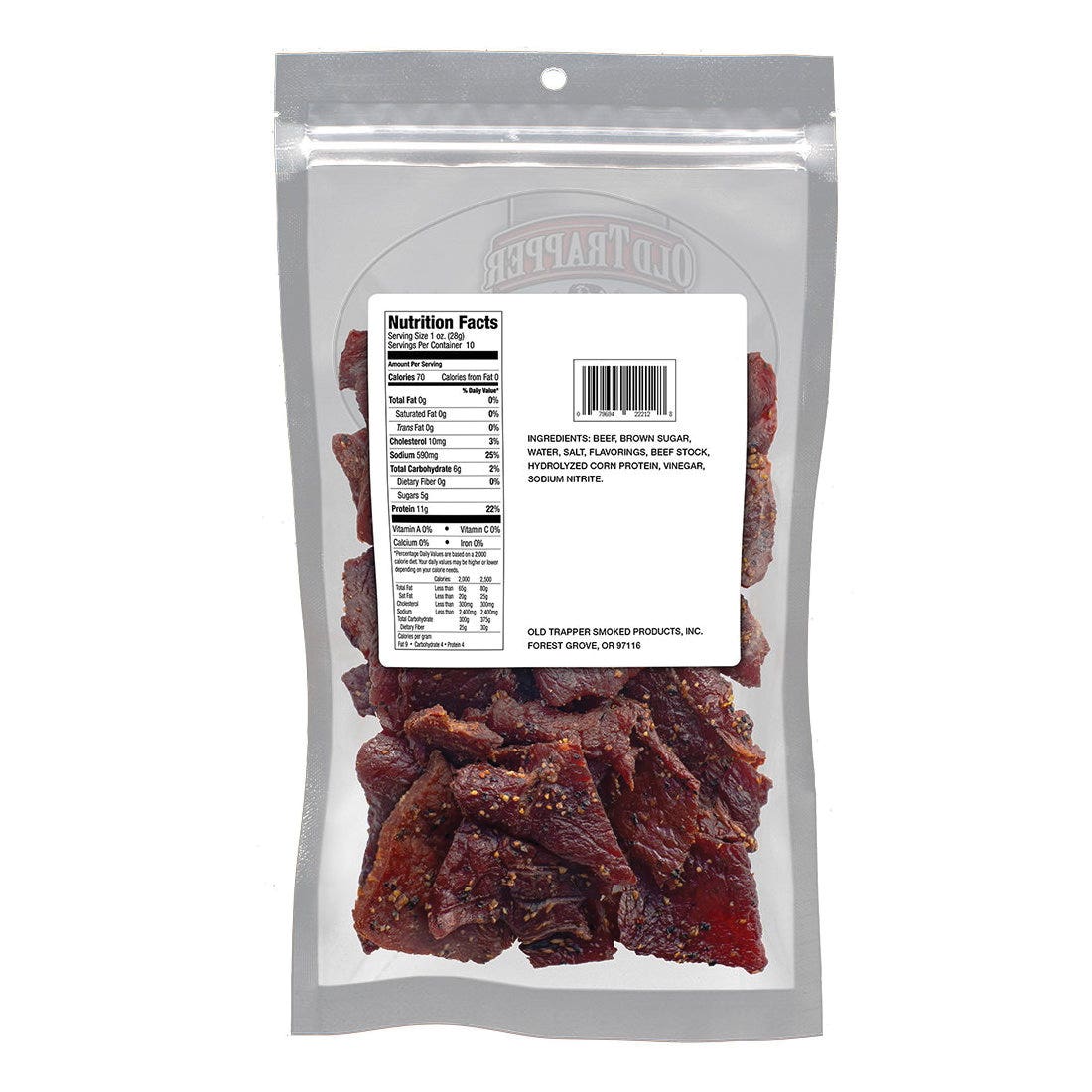 Old Trapper Peppered Beef Jerky 10 oz