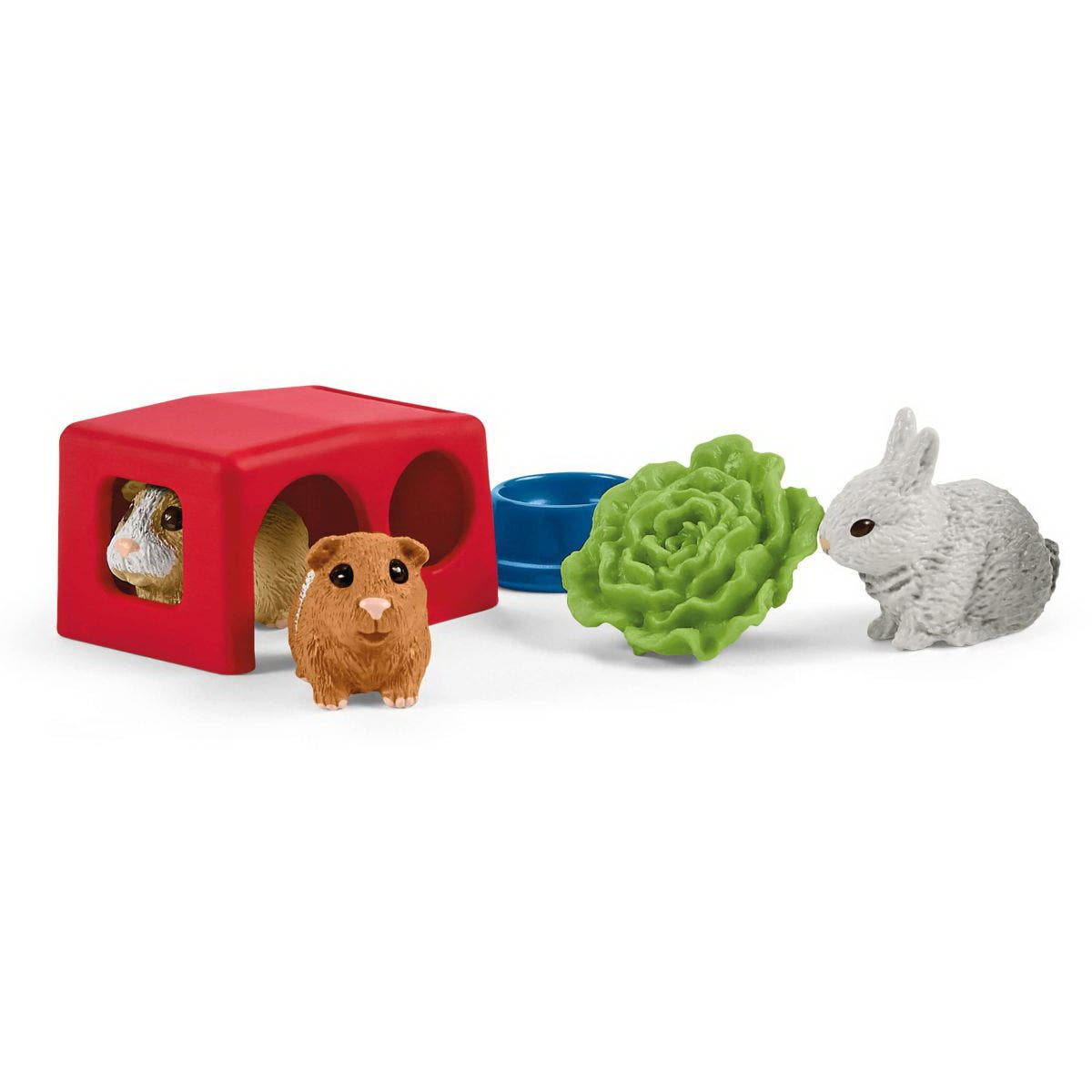 Schleich-S Rabbit and Guinea Pig Hutch, 14-Piece