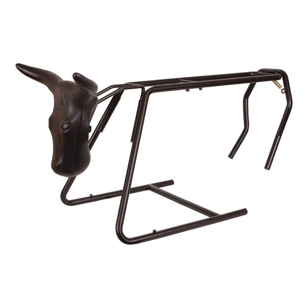 Mustang Manufacturing 9004 Roping Dummy Stand, Specifications: Powder-Coated Finish, Steel, Black