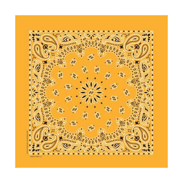 Carolina Bandana, Cotton, Gold