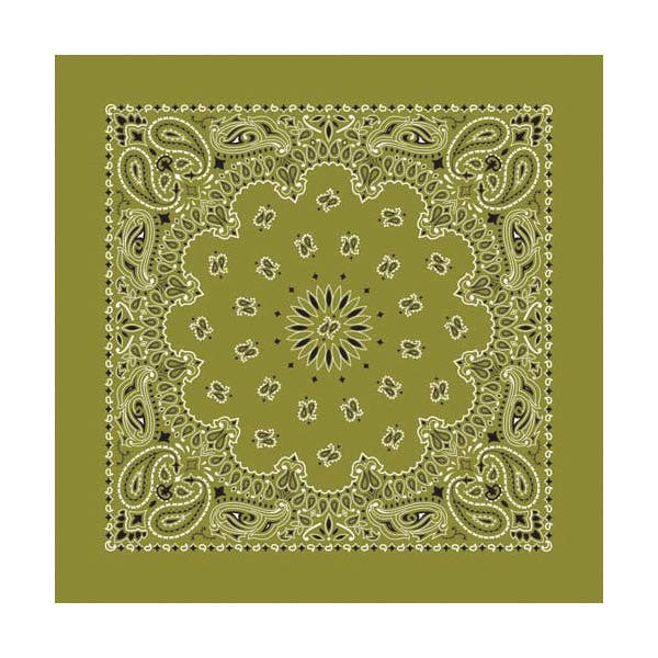 Carolina Bandana, Cotton, Olive