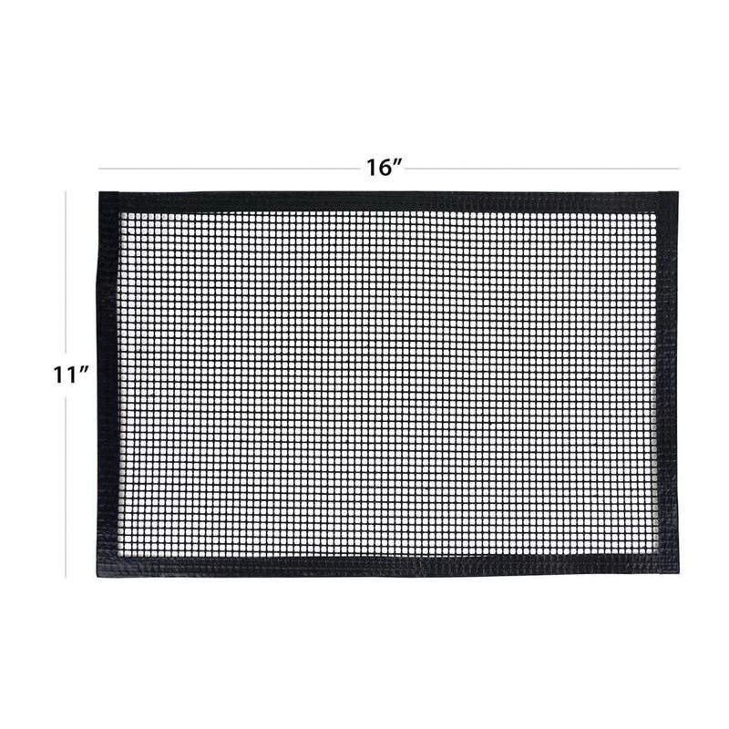 Bear Paw Non-Stick Mesh Grill Mat, 16 in L, 11 in W, PTFE