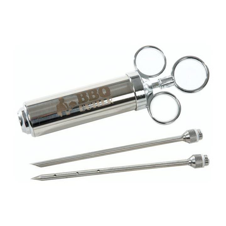 BBQ Butler Meat Injector, 2 oz, 6 in L Needle, Stainless Steel Body