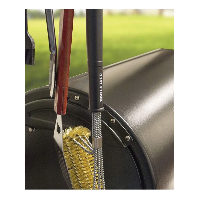 Bear Paw Grill Brush, 6 in L Brush, 2-3/4 in W Brush, Brass Bristle, 17 in L