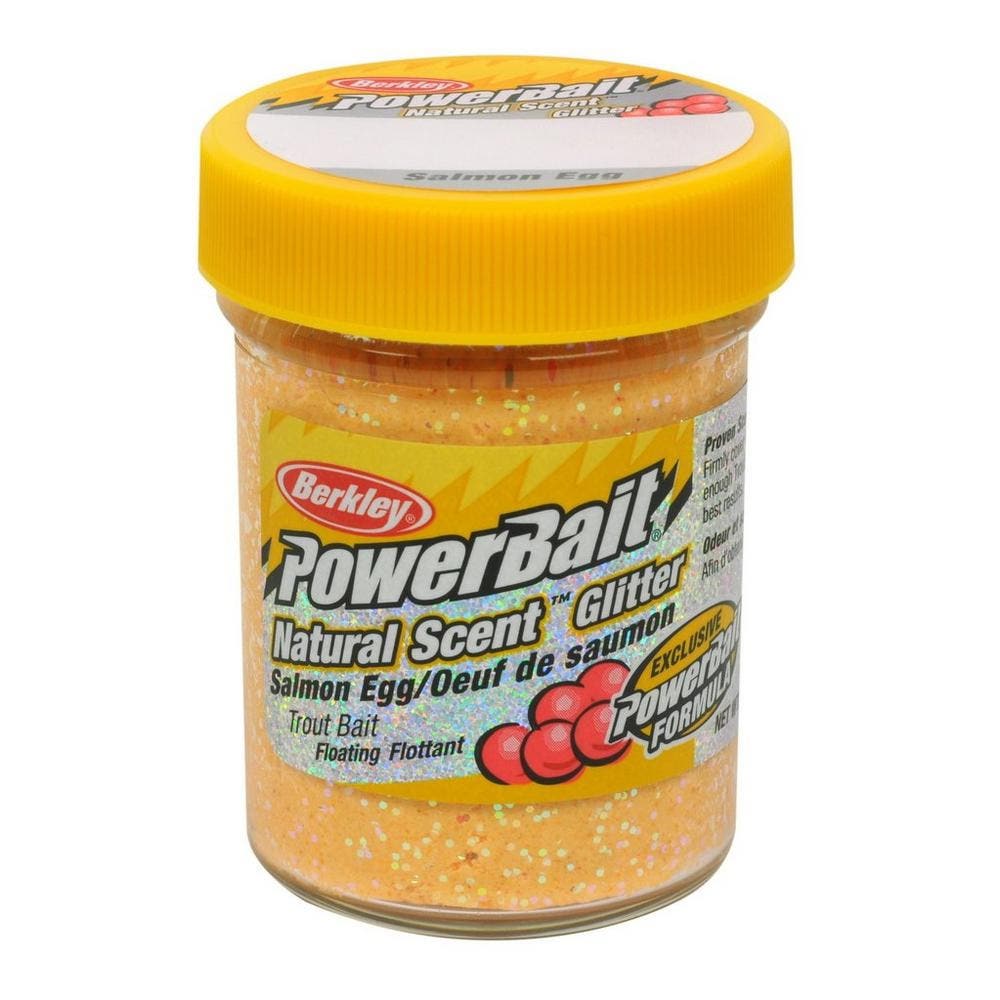 Berkley PowerBait Series Fishing Bait, Natural Glitter, Trout, Salmon Peach Bait