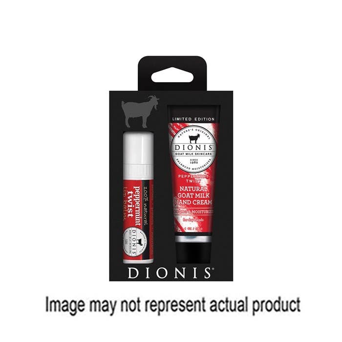 Dionis Lip Balm and Hand Cream Set, Peppermint