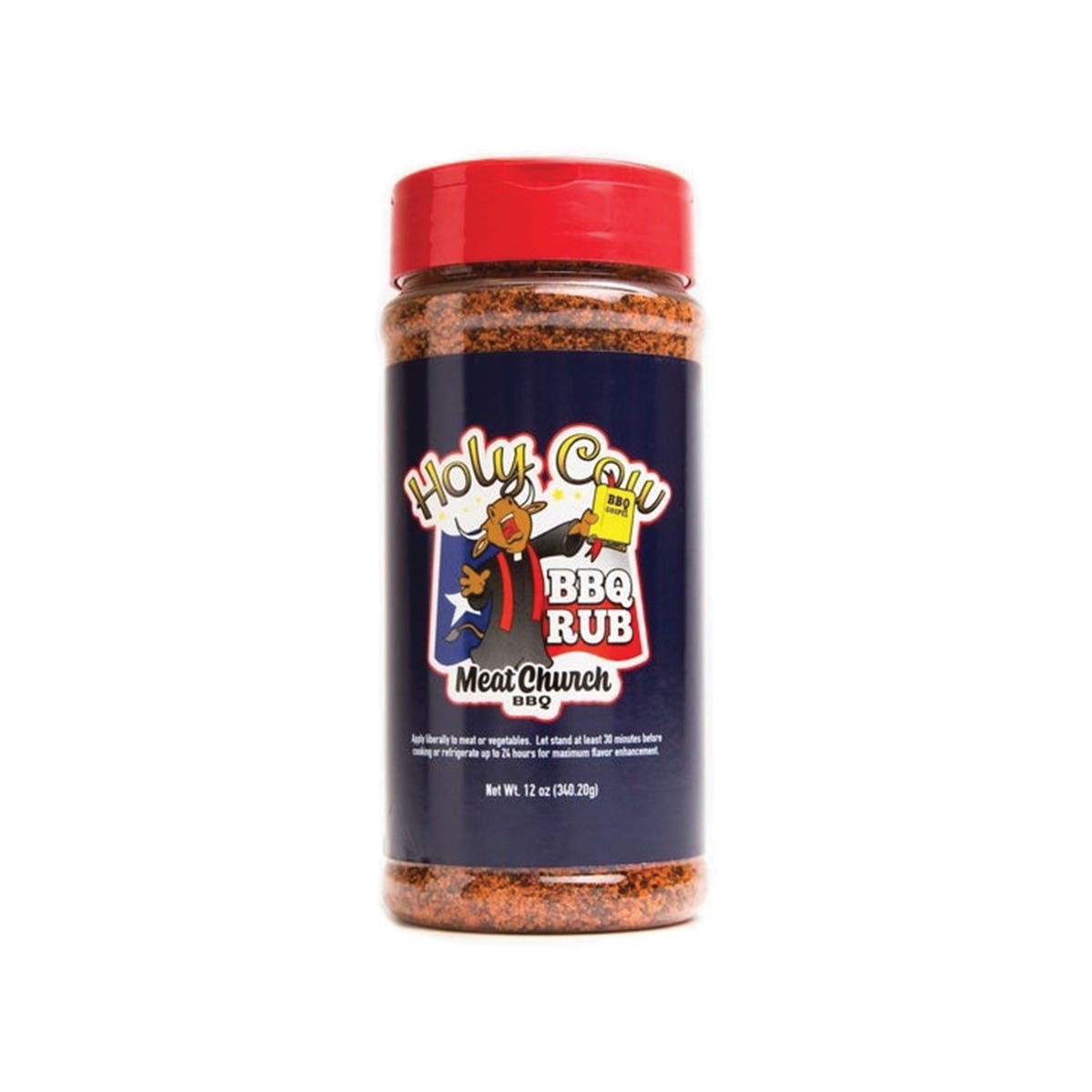 Meat Church BBQ 12OZ Holy Cow BBQ Rub, 12 oz Bottle