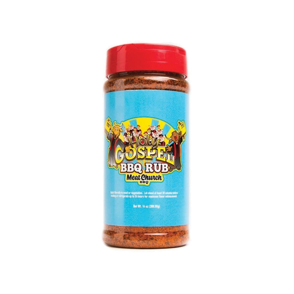 Meat Church BBQ 14OZ Holy Gospel BBQ Rub, 14 oz Bottle