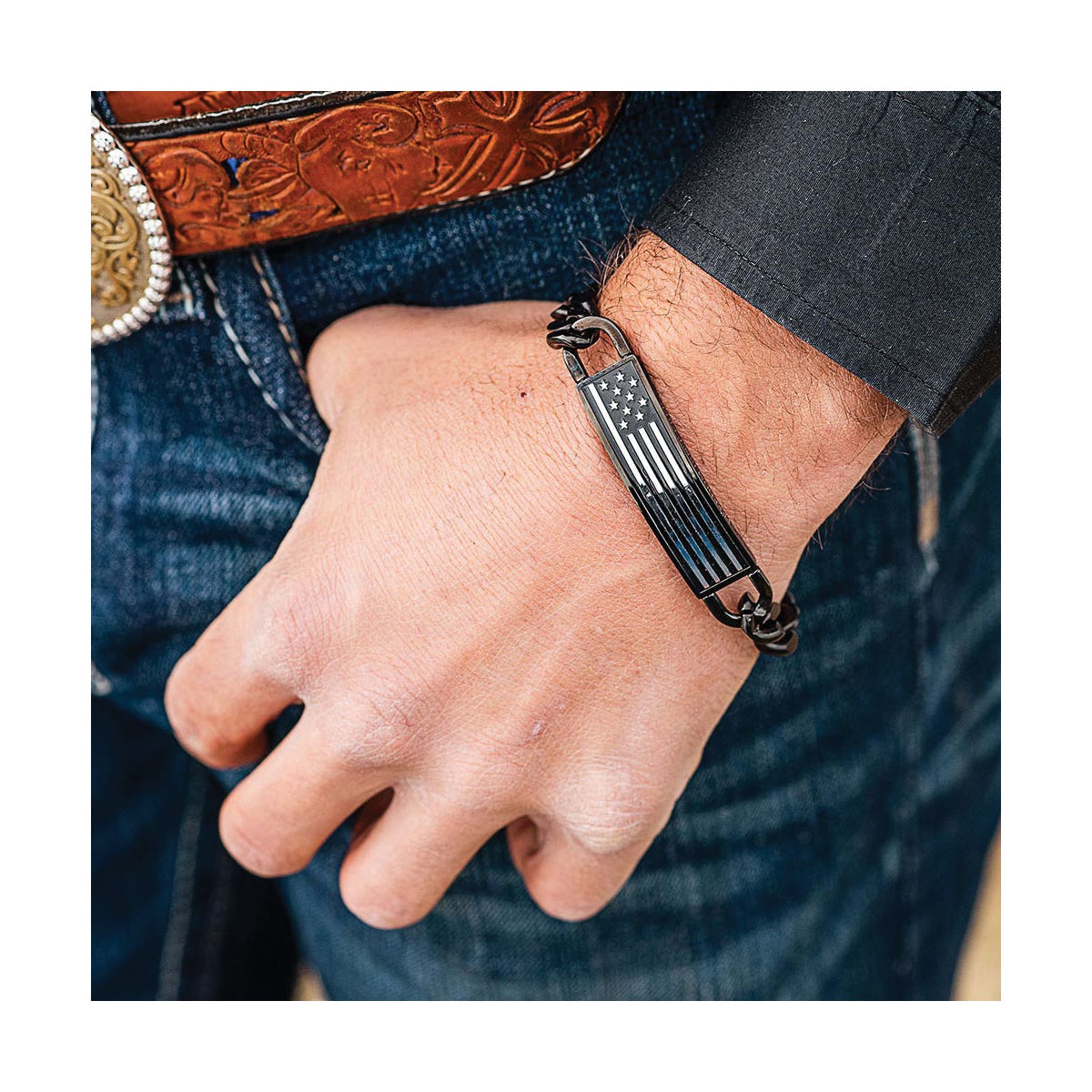 Montana Silversmiths Kristy Titus Let Freedom Ring ID Bracelet