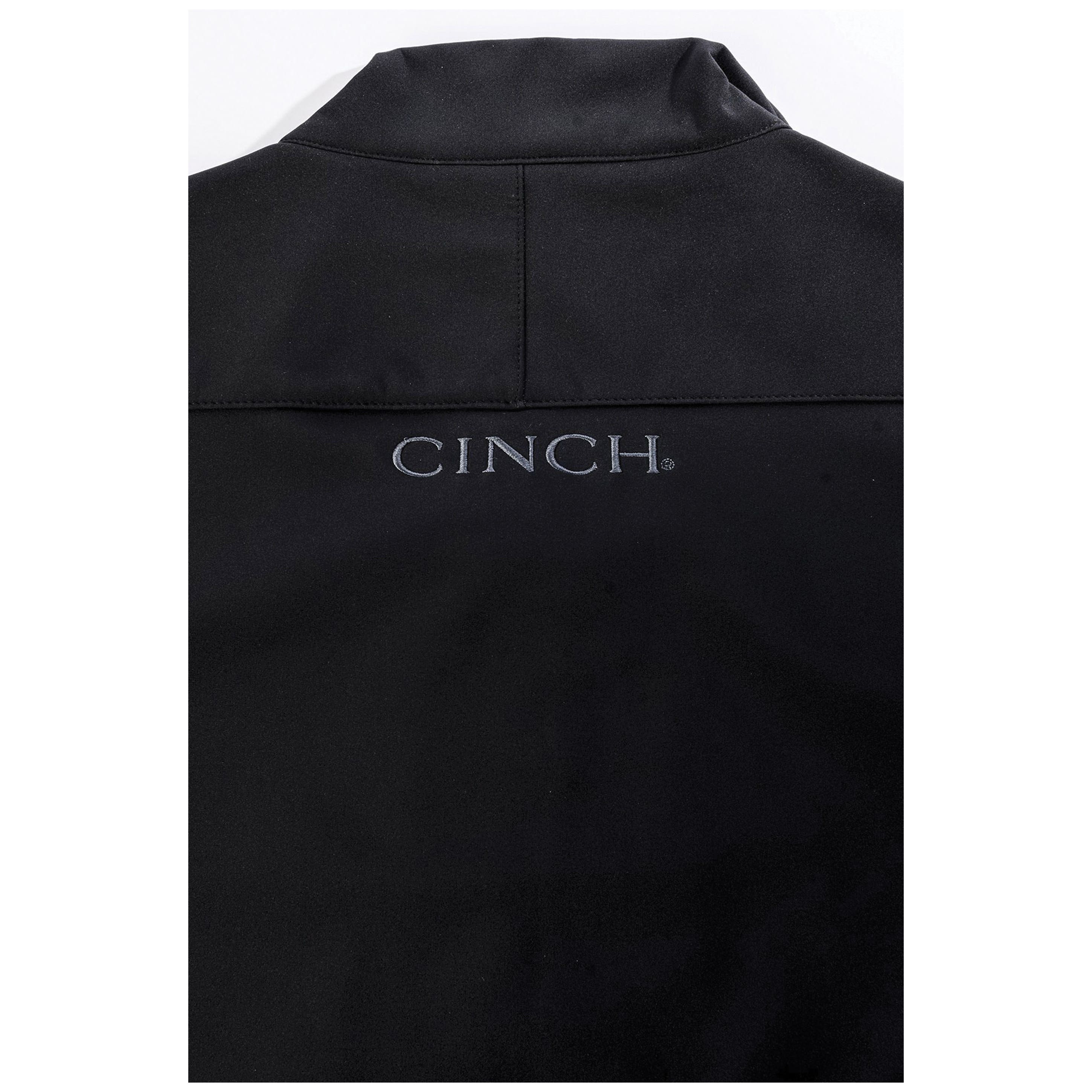 Cinch Vest, L, Polyester/Spandex, Black, Standing, Zipper