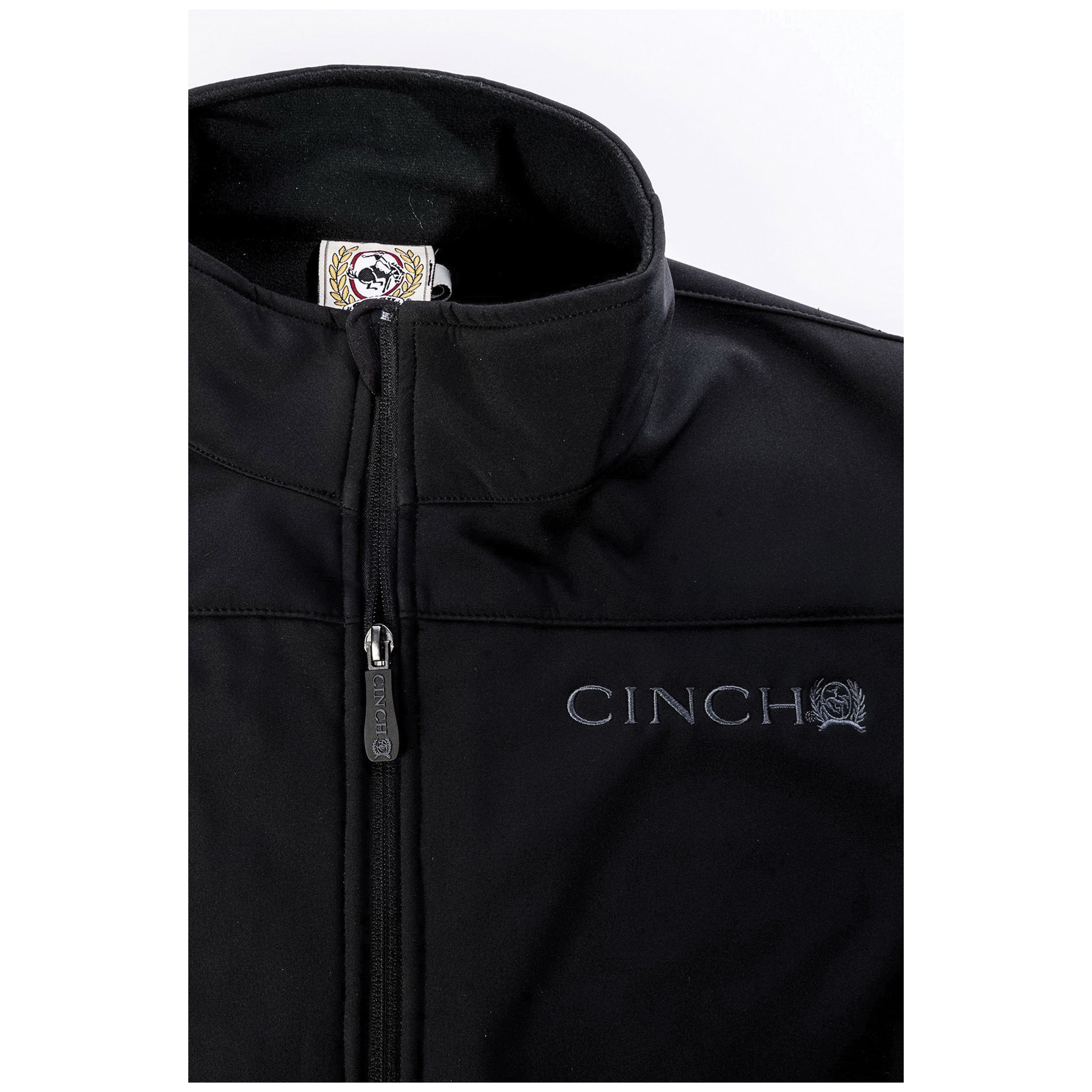 Cinch Vest, 2XL, Polyester/Spandex, Black, Standing, Zipper