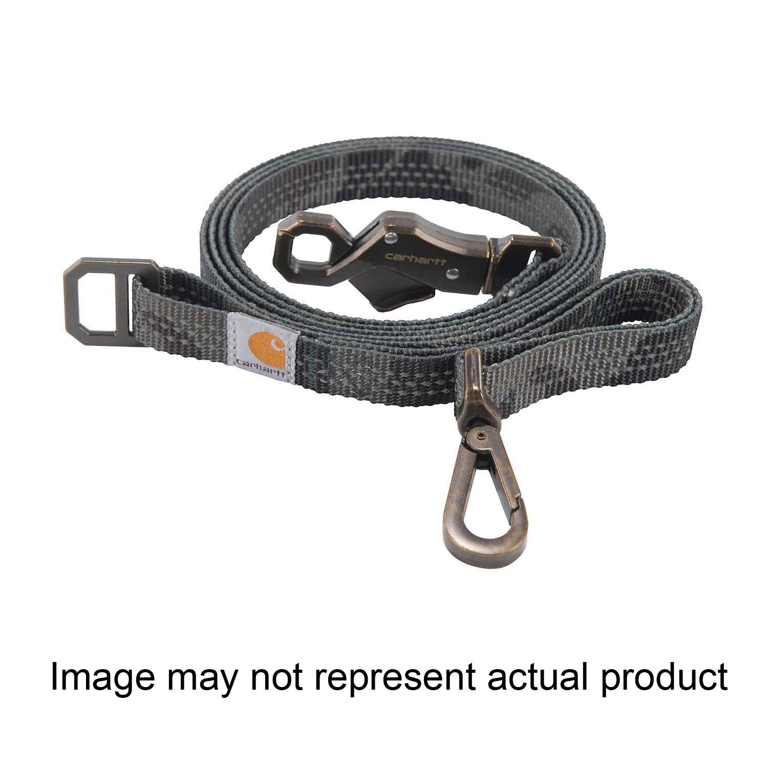 Carhartt Tradesman Dog Leash, 6 ft L, 1 in W, Nylon Line, Orange, Fastening Method: D-Ring, L Breed