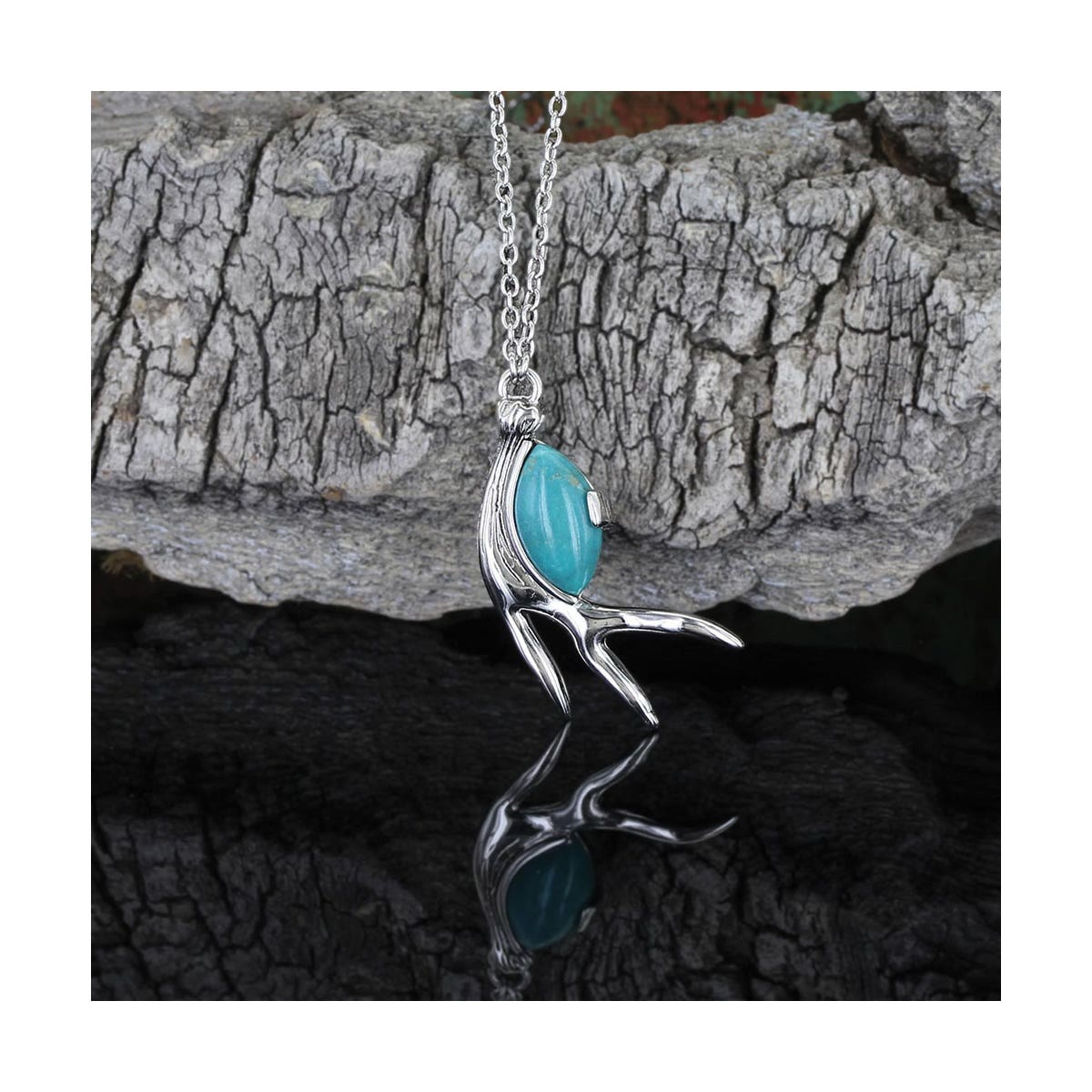 Montana Silversmiths Pursue the Wild Hidden Treasure Turquoise Necklace