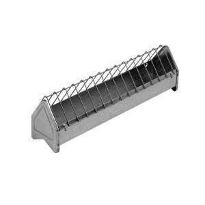 Little Giant Poultry Trough Feeder, Steel, Galvanized