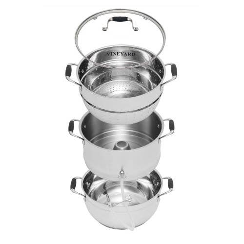 VKP Steam Juicer, 8 qt Bowl, Stainless Steel Housing Material