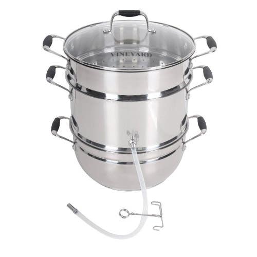 VKP Steam Juicer, 8 qt Bowl, Stainless Steel Housing Material