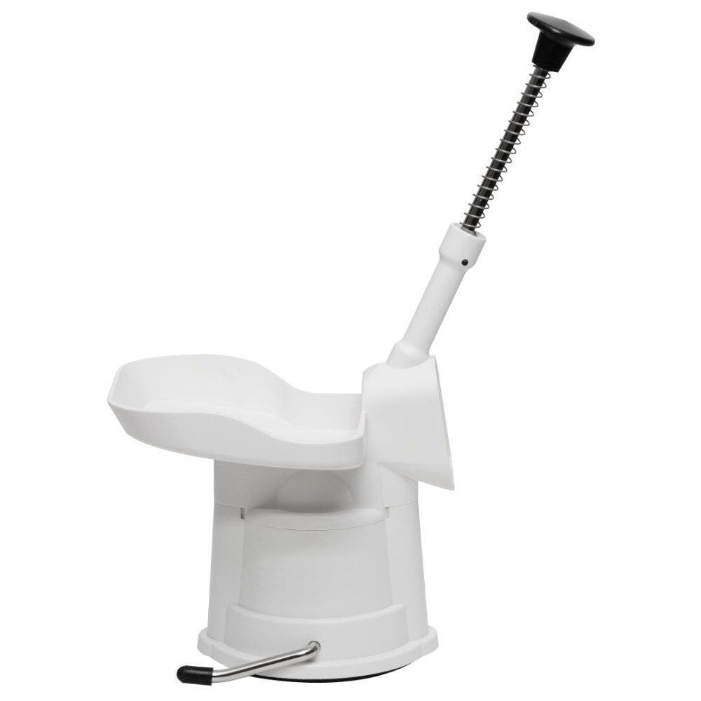 VKP Orchard Cherry Pitter, 30 lb Capacity, 4-1/4 in Dia, 12-1/4 in H, Plastic, White, Chrome