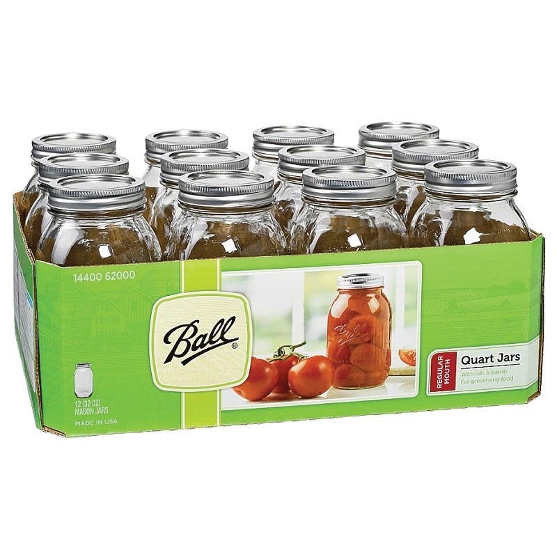 Ball Mason Jar, 1 qt Capacity, Glass
