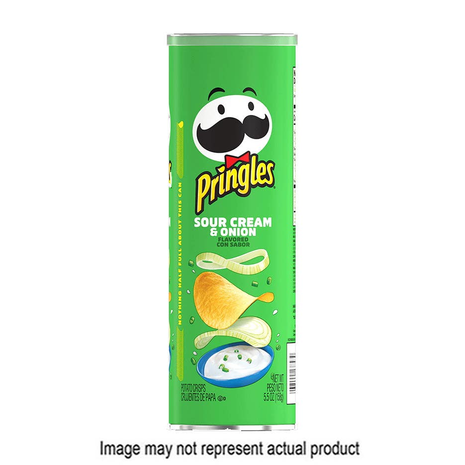 Pringles Sour Cream and Onion Crisps 2.5 oz