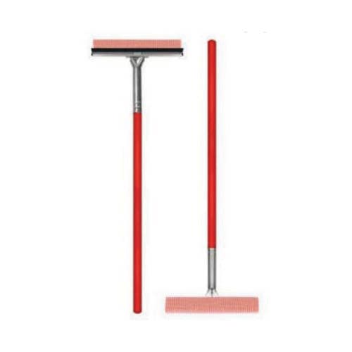 SM Arnold 25-621 Squeegee Sponge, Nylon/Rubber Blade, Wood Handle, Red