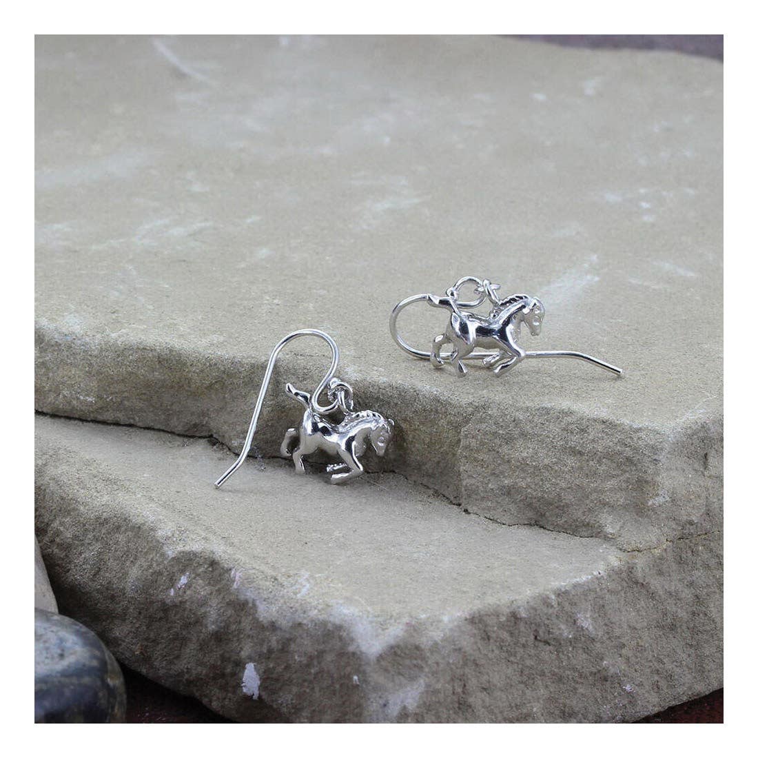 Montana Silversmiths Prancing Horse Earrings