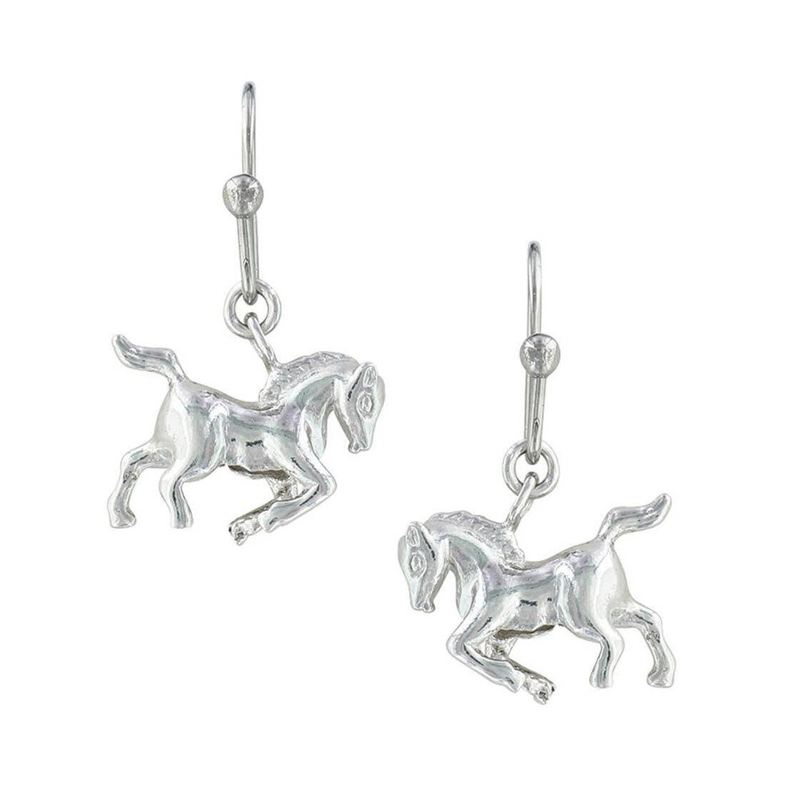 Montana Silversmiths Prancing Horse Earrings