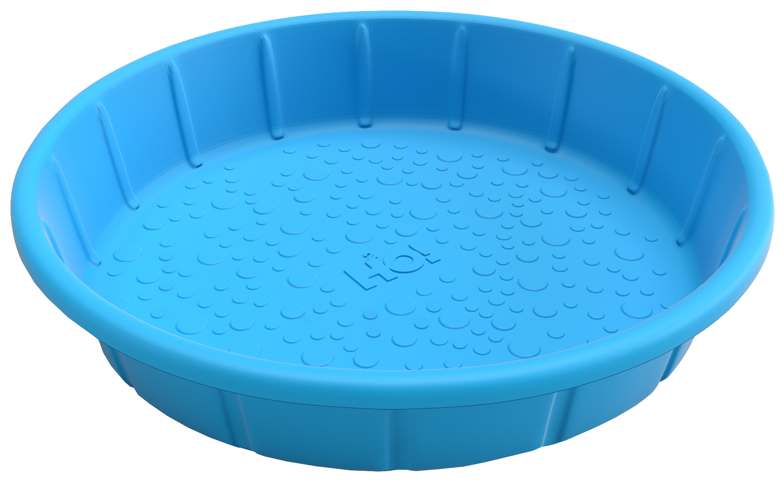 H2O Econo Pool, 36 in Dia, 25 gal Capacity, Round, Polyethylene, Blue