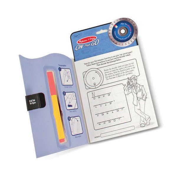 Melissa & Doug Travel Activity Book, Secret Decoder Game Book