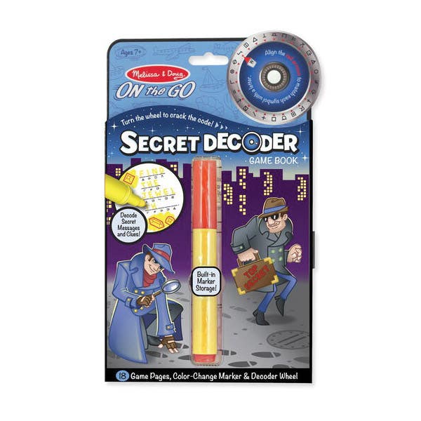 Melissa & Doug Travel Activity Book, Secret Decoder Game Book