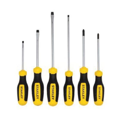 STANLEY STHT60025 Screwdriver Set, 6-Piece, Alloy Steel, Specifications: Ergonomic Handle