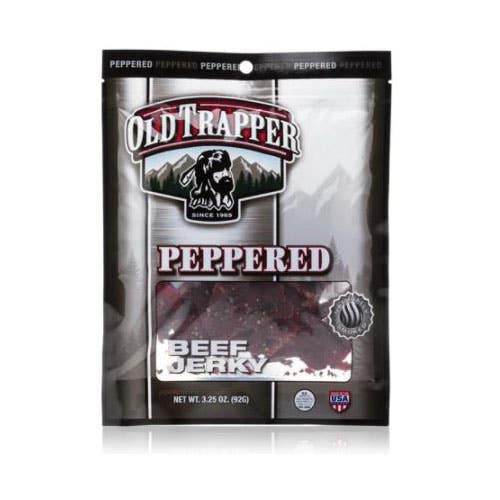 Old Trapper 221651 Beef Jerky, Peppered, 4 oz