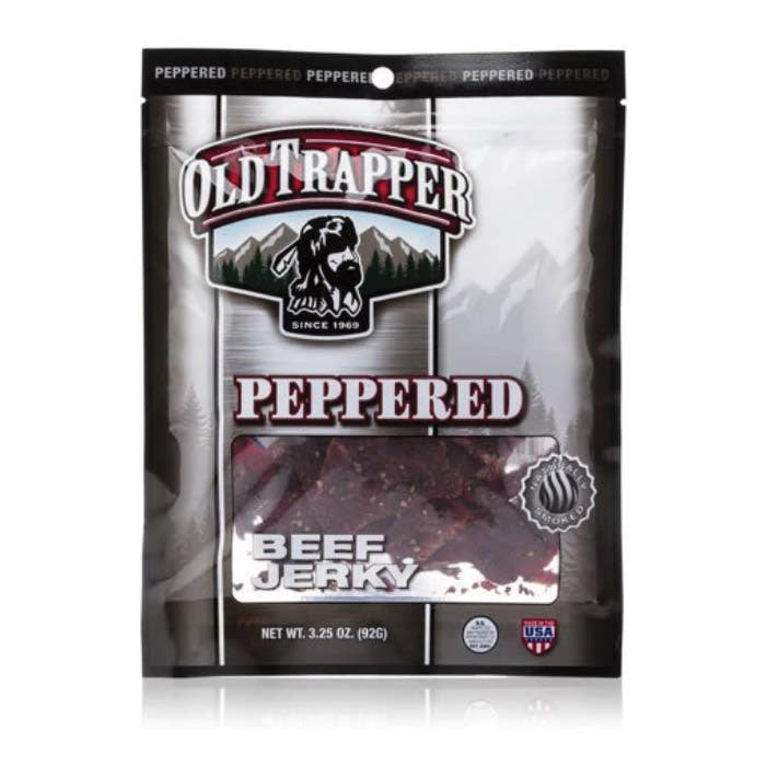 Old Trapper 221651 Beef Jerky, Peppered, 4 oz