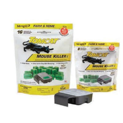 Tomcat Refillable Mouse Bait Station, 1 oz Bait, Black