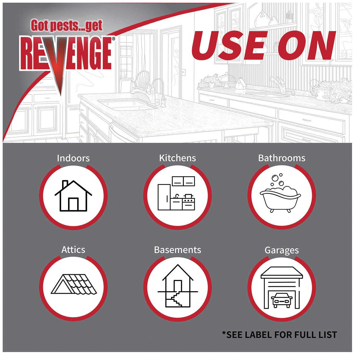 Bonide REVENGE Invisible Roach Bait, 3 g