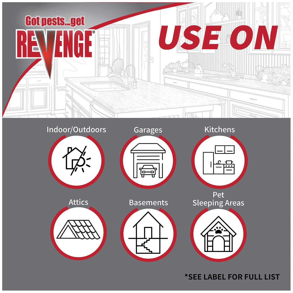 Bonide REVENGE Insect Control, 15 oz Aerosol Can