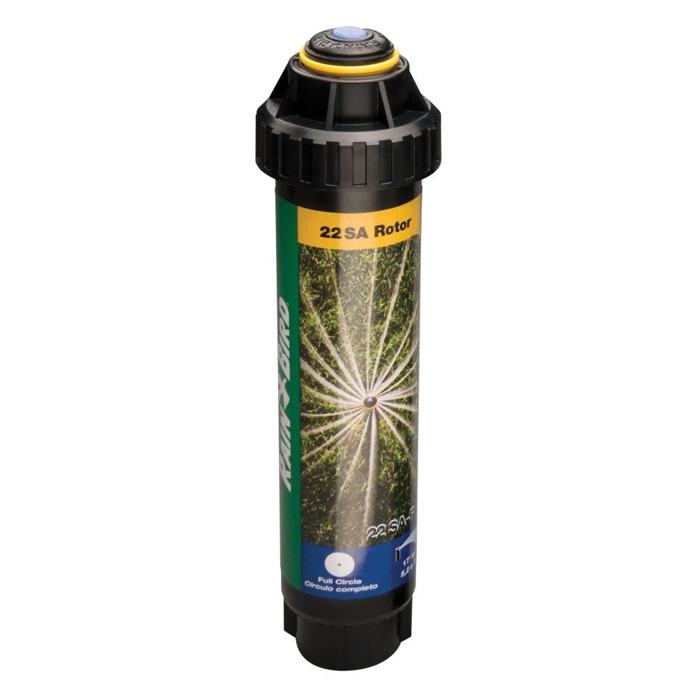 Rain Bird 22SARVAPRO Mini Rotor Sprinkler, 3 gpm, 1/2 in Connection, FTP, 4 in H Pop-Up, 17 to 24 ft, Adjustable Nozzle