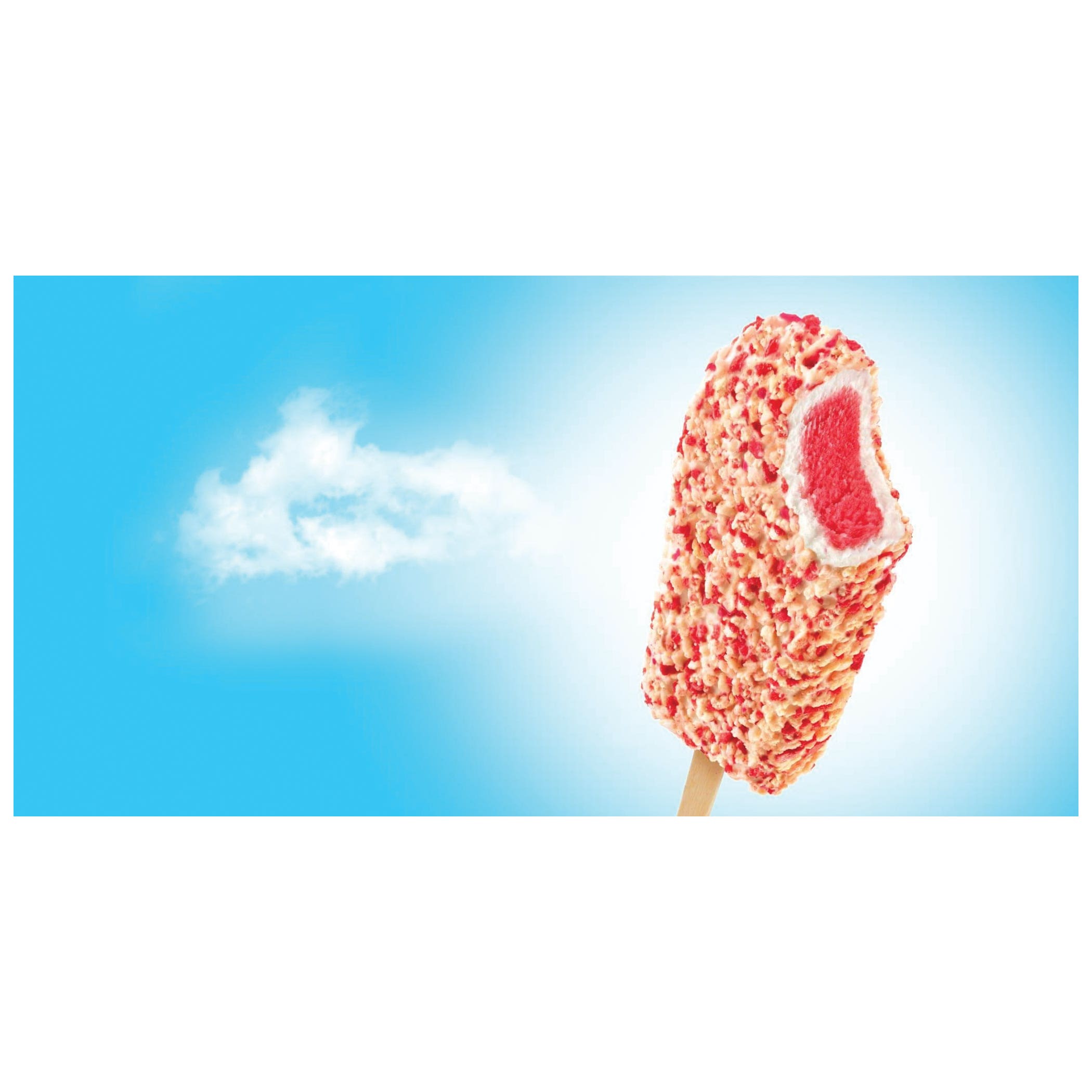 Drumstick Shortcake Bar, Strawberry, 4 fl-oz, Pack
