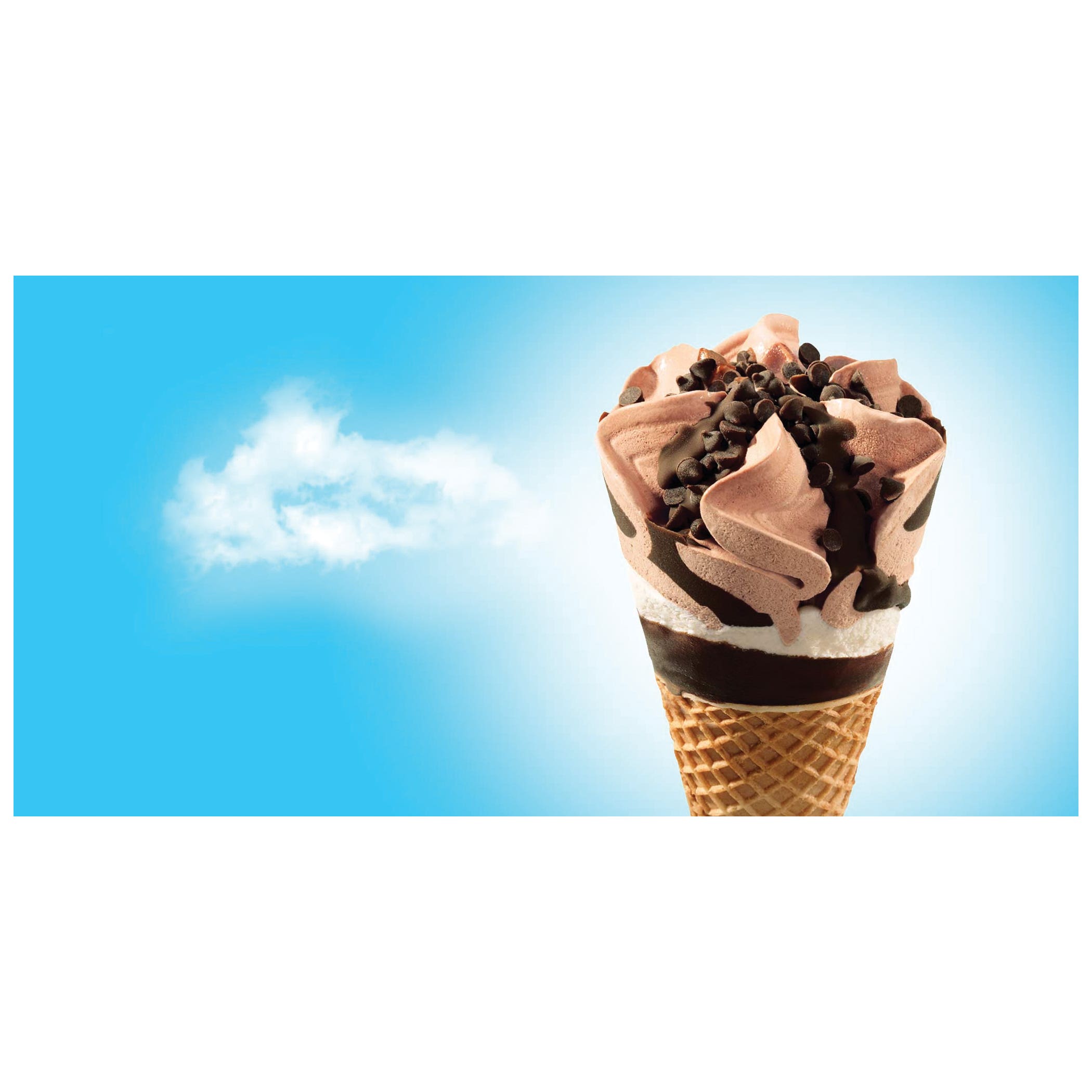 Drumstick Triple Chocolate Sundae Cone, Chocolate, 7.5 fl-oz, Pack