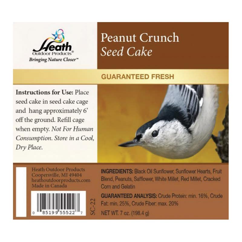 Heath Seed Cake, Mini, Peanut, 7 oz, Pack