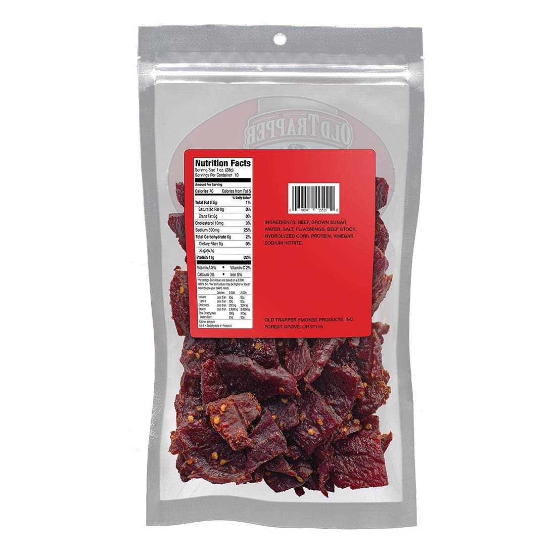 Old Trapper Beef Jerky, Hot, Spicy