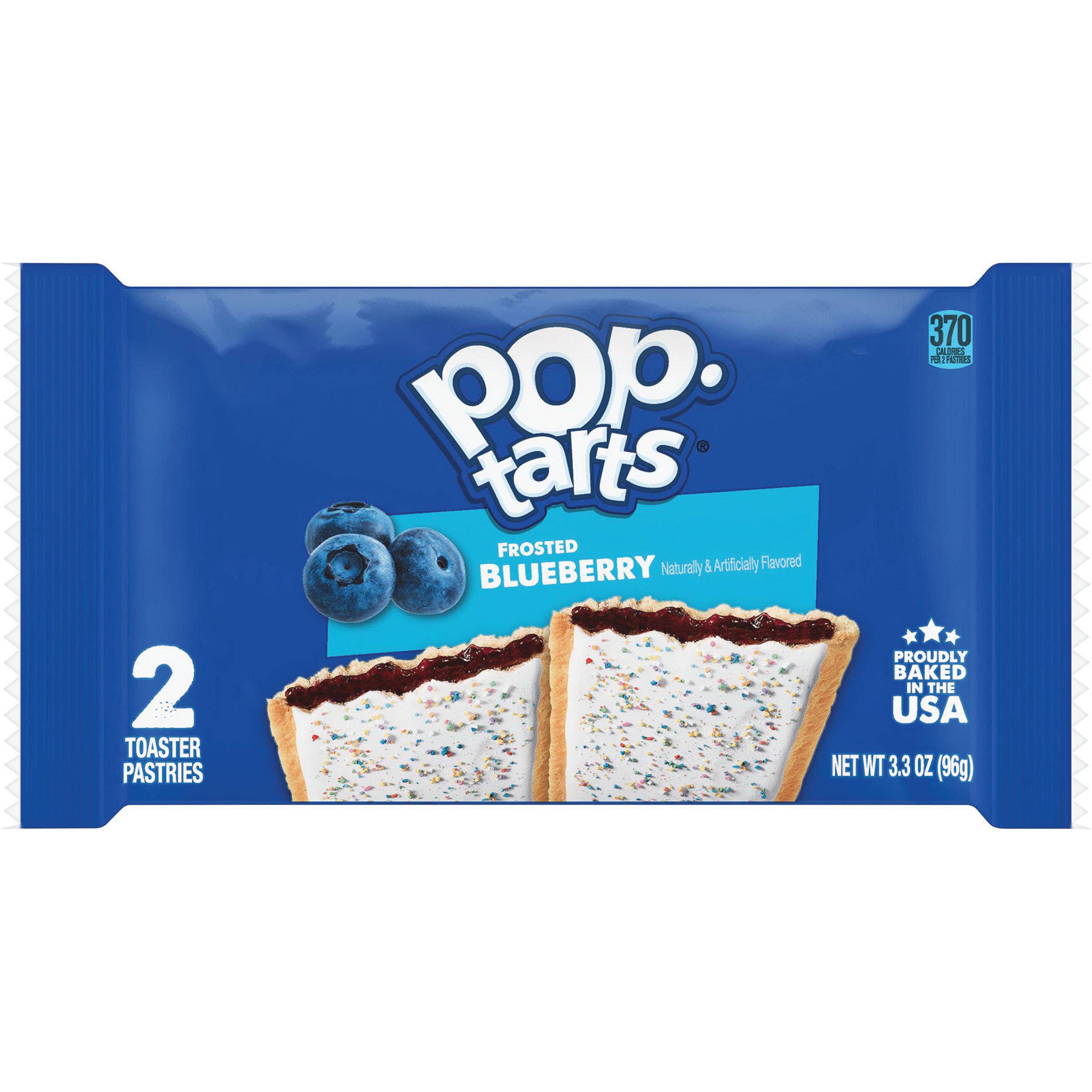 Pop-Tarts Toaster Pastries, Frosted Blueberry Flavor, 3.3 oz Pouch