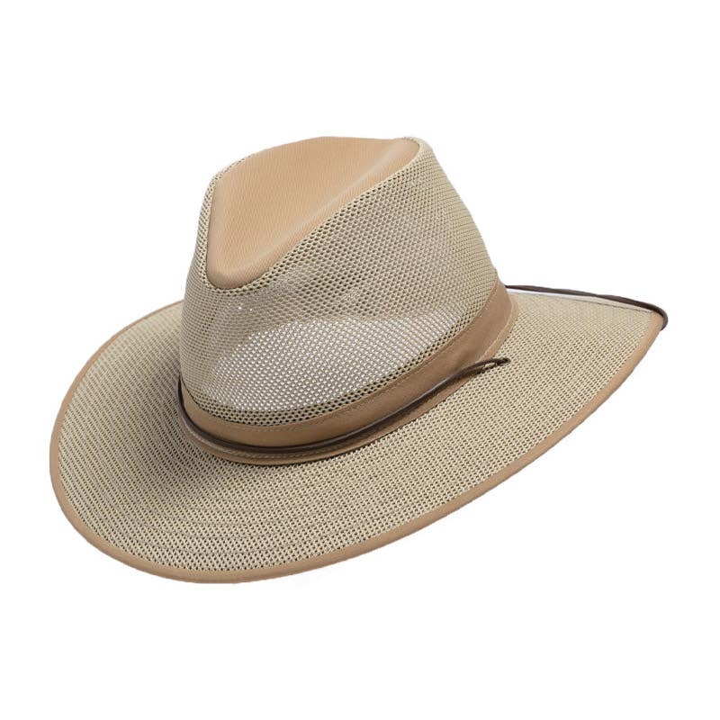 Henschel Hat Company Aussie Series 5310-95-L Hat, Men's, L, Cotton/Polyester, Khaki