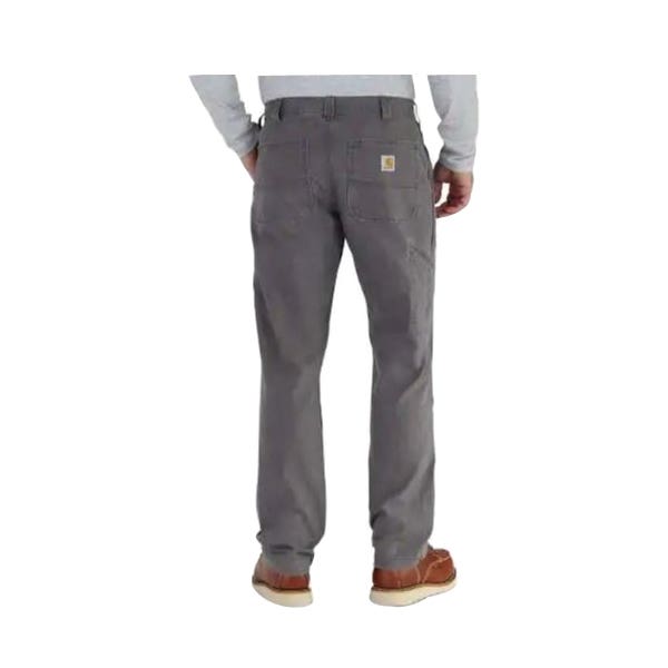 Carhartt 102291-03932 33A Rigby Dungaree Pants, 33 in, 32 in Inseam, Gravel, Relaxed Fit, Stretchable, 8 oz Fabric