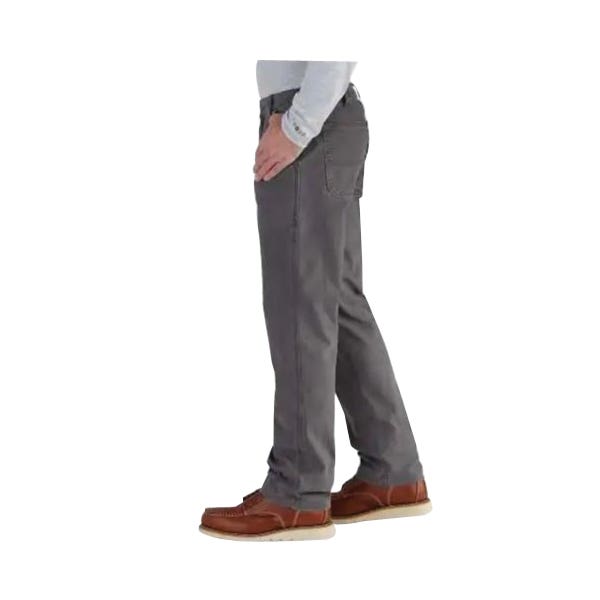 Carhartt 102291-03934 36A Rigby Dungaree Pants, 36 in Waist, 34 in L Inseam, Gravel, Relaxed Fit, Stretchable