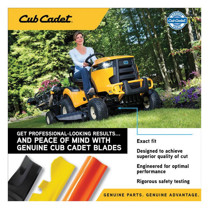 Cub Cadet 490-110-C135 3-in-1 Blade, 30 in L, For: Cub Cadet CC30 and CC30 H Lawn Mowers