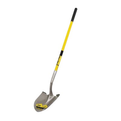 Truper TRU PRO Long-Handle Shovel with 14-ga Steel, Fiberglass Handle
