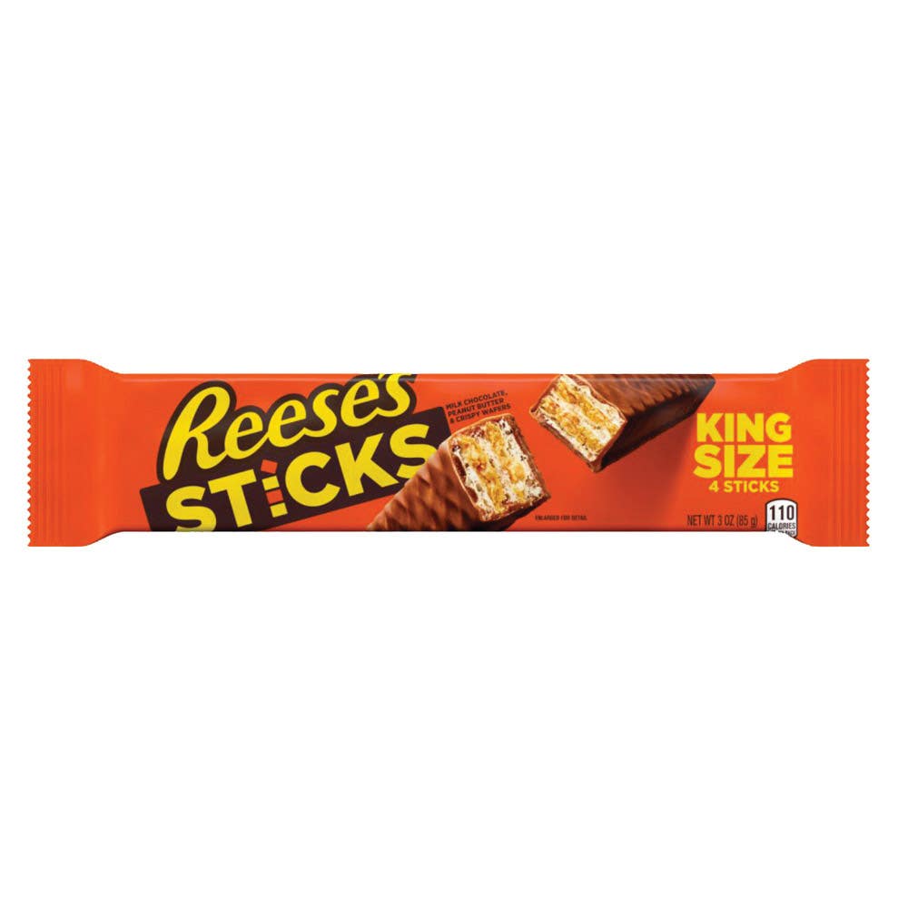 Reese's Sticks Candy, Bar, Milk Chocolate, Peanut Butter Flavor, 3 oz
